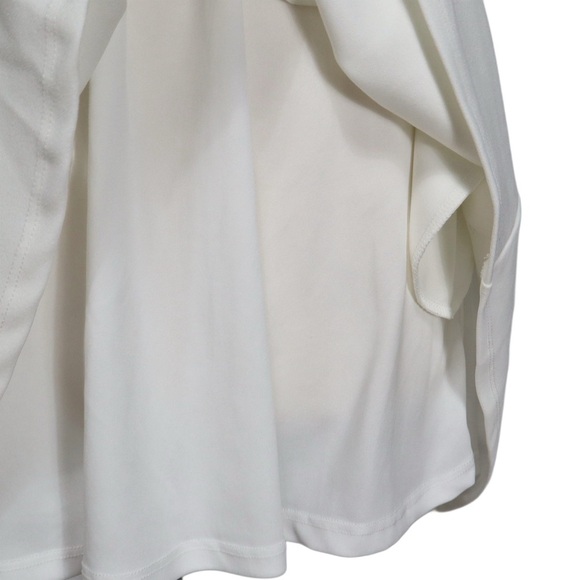 City Studio Dress Size 5 Ruffled Fit & Flare Ivory Sleeveless Sweet Heart - Picture 11 of 14